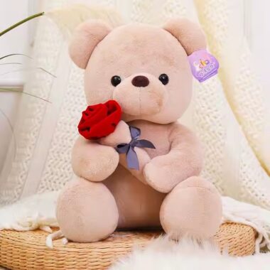 Custom Teddy Bear Plush Toy for Valentine’s and Mother’s Day Bedtime Gifting

