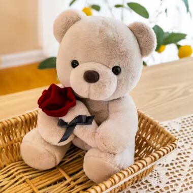 Custom Teddy Bear Plush Toy for Valentine’s and Mother’s Day Bedtime Gifting

