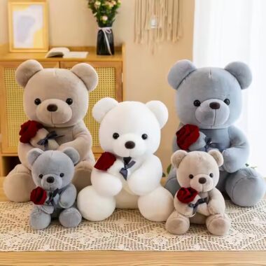 Custom Teddy Bear Plush Toy for Valentine’s and Mother’s Day Bedtime Gifting

