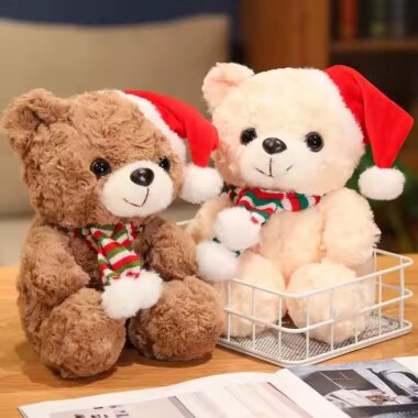 Soft Birthday Teddy Bear Plush Toy with Ribbon