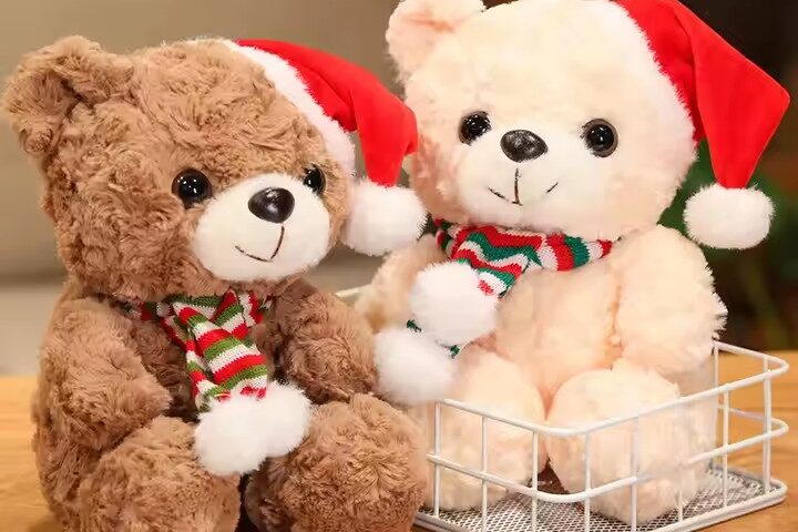 Soft Birthday Teddy Bear Plush Toy with Ribbon