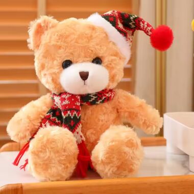 Soft Birthday Teddy Bear Plush Toy with Ribbon