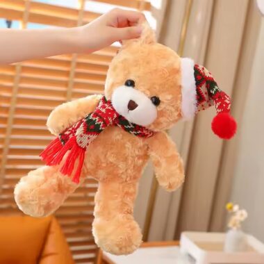 Soft Birthday Teddy Bear Plush Toy with Ribbon