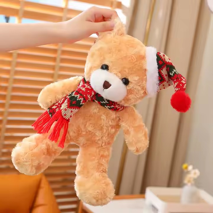 Soft Birthday Teddy Bear Plush Toy with Ribbon