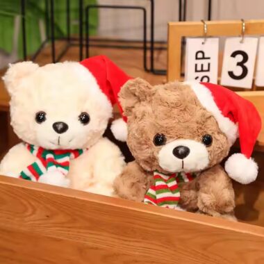 Soft Birthday Teddy Bear Plush Toy with Ribbon