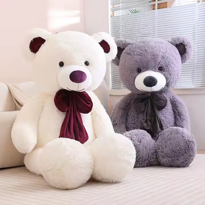 Large Valentine Teddy Bear Plush Toy with Bow