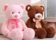 Large Valentine Teddy Bear Plush Toy with Bow