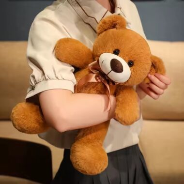 Valentine’s Day Teddy Bear Plush Toy – Cute Romantic Stuffed Animal Gift