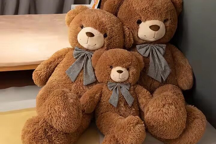 Giant Cartoon Teddy Bear Plush Toy for Kids