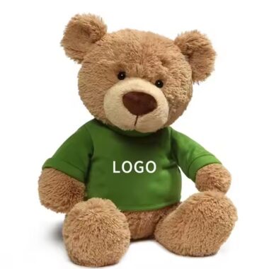 Custom Teddy Bear Plush Toy with Printed T-Shirt – Soft Promotional Stuffed Toy