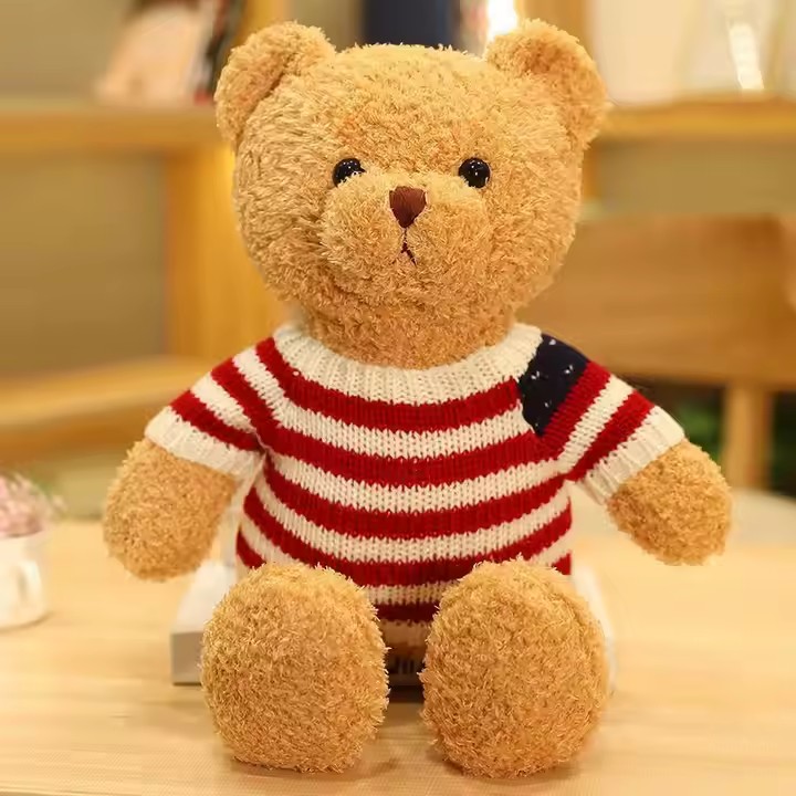 Cute High-Quality Teddy Bear Plush Doll – Soft Stuffed Toy for Wholesale