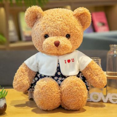 Cute teddy bear plush designed for birthday gift occasions