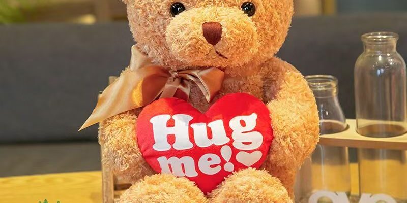 Cute teddy bear plush designed for birthday gift occasions