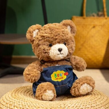 Soft birthday teddy bear plush doll designed for gifting