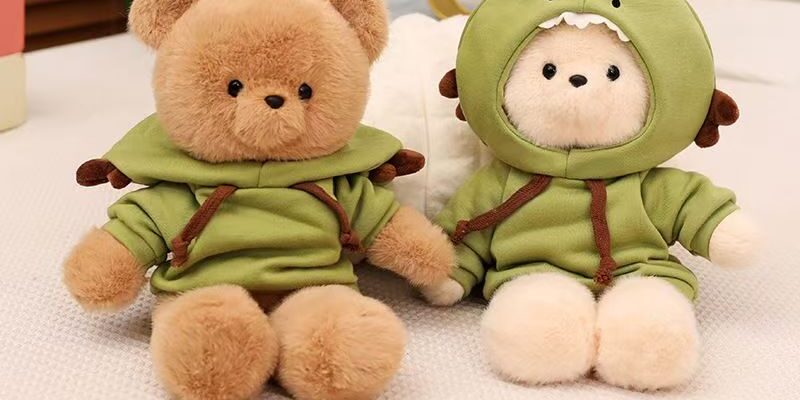 Cute plush teddy bear birthday gift for kids and girls