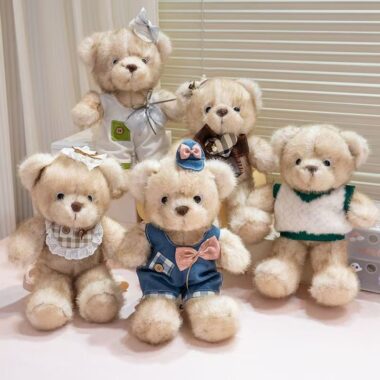 Soft plush teddy bear birthday gift for kids and girls