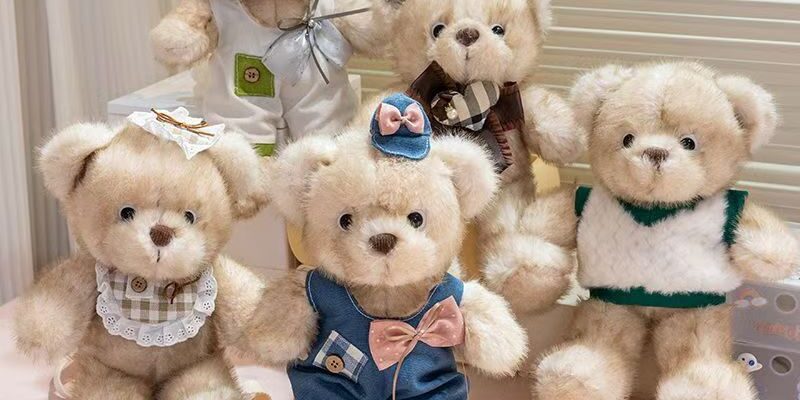 Soft plush teddy bear birthday gift for kids and girls