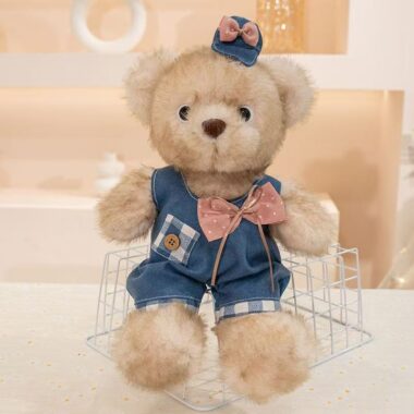 Soft plush teddy bear birthday gift for kids and girls
