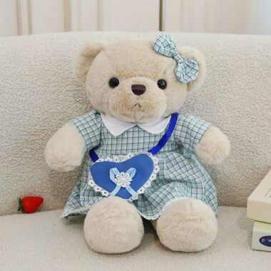 Cute couple teddy bear plush set for romantic gifts