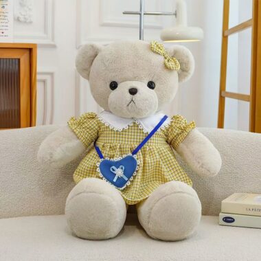 Cute couple teddy bear plush set for romantic gifts