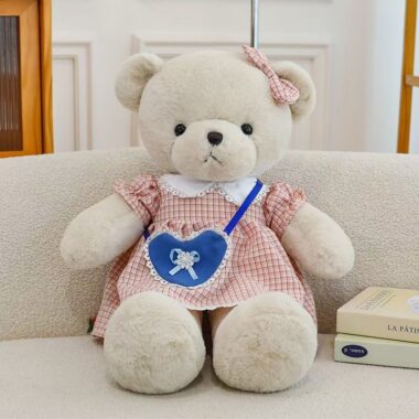 Cute couple teddy bear plush set for romantic gifts