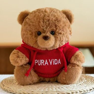 Creative cute teddy bear plush with unique playful design