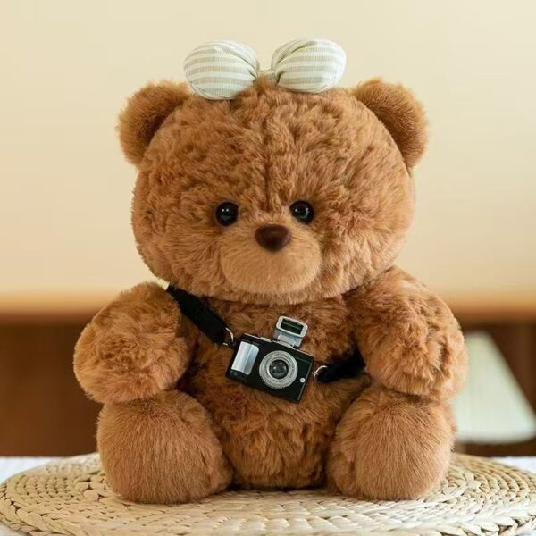 Creative cute teddy bear plush with unique playful design