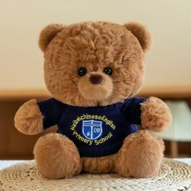 Creative cute teddy bear plush with unique playful design