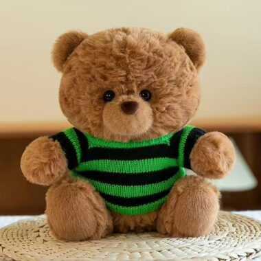 Creative cute teddy bear plush with unique playful design