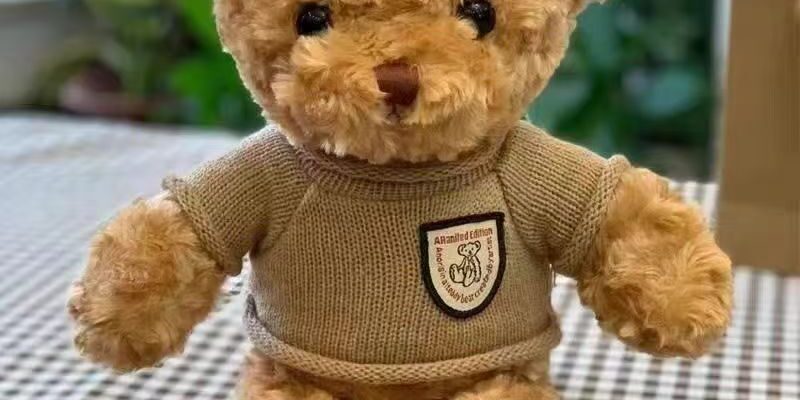 Cute teddy bear plush designed for birthday gifting occasions