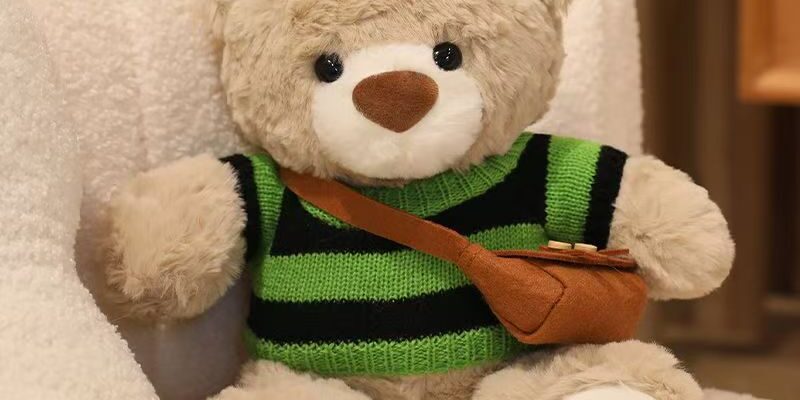 Cute birthday teddy bear plush designed for gifting displays