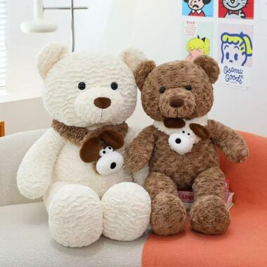 Adorable girl doll teddy bear with soft plush design