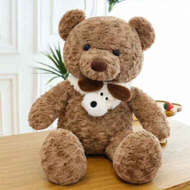 Adorable girl doll teddy bear with soft plush design