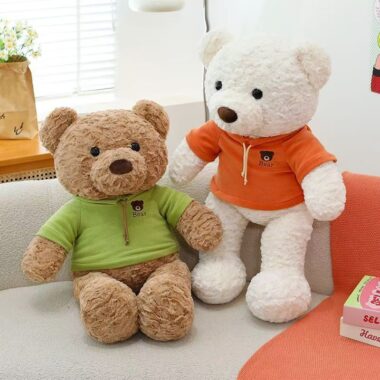 Adorable girl doll teddy bear with soft plush design