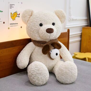 Adorable girl doll teddy bear with soft plush design