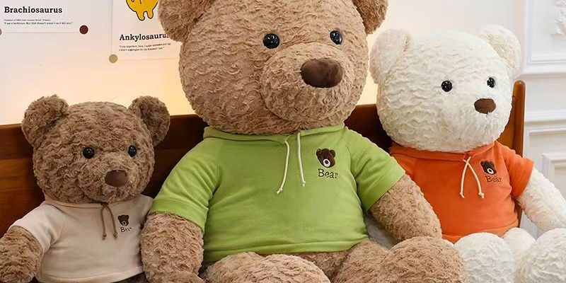 Adorable girl doll teddy bear with soft plush design