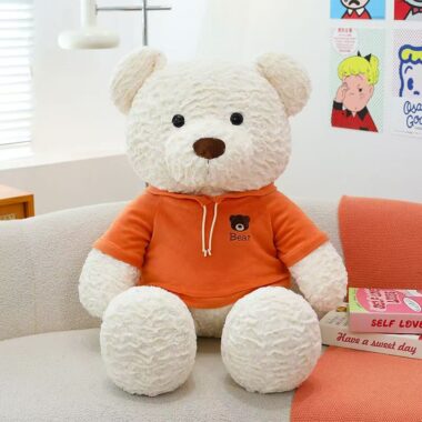 Adorable girl doll teddy bear with soft plush design