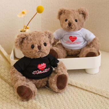 Cute teddy bear plush designed as a girls’ gift item