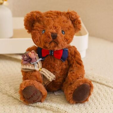 Cute teddy bear plush designed as a girls’ gift item