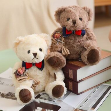 Cute teddy bear plush designed as a girls’ gift item