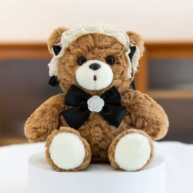 Cute desktop teddy bear plush for office or home décor