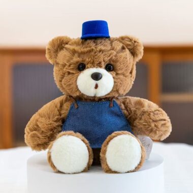 Cute desktop teddy bear plush for office or home décor