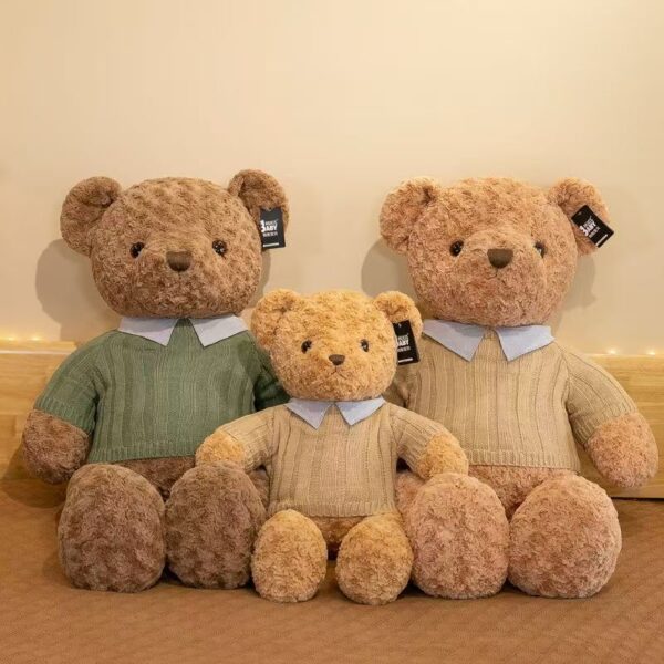 Cute holiday teddy bear plush designed for festive gifting