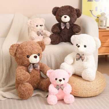 Adorable plush teddy bear gift for girls’ birthday celebrations