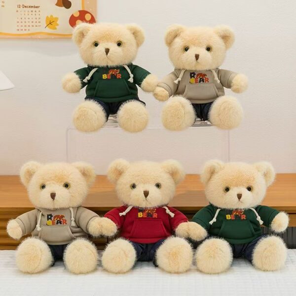 Ultra-cute hoodie teddy bear plush toy for gifting