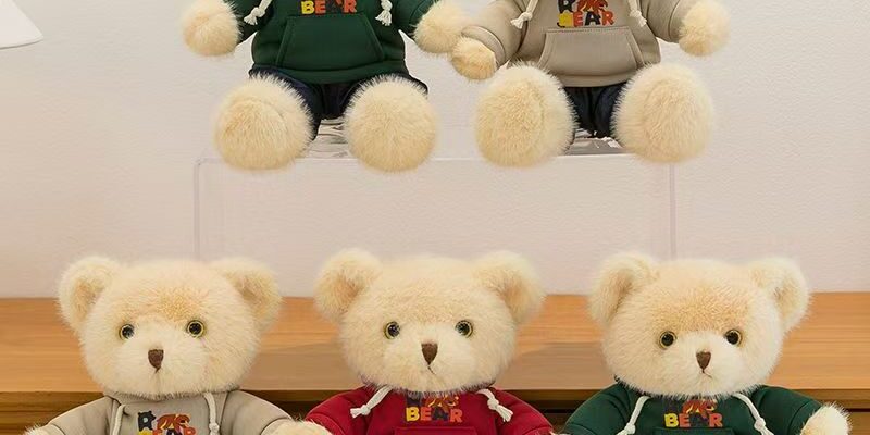 Ultra-cute hoodie teddy bear plush toy for gifting