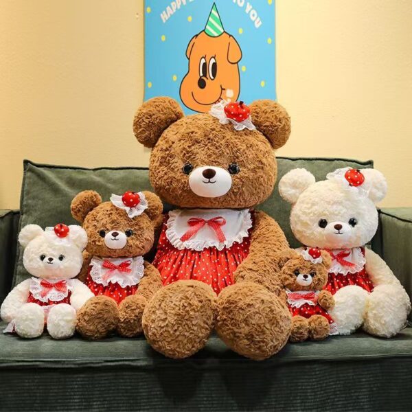 Classic plush teddy bear with soft fabric and cute design