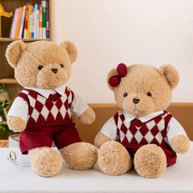 Premium plush teddy bear gift with soft luxurious fabric