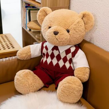 Premium plush teddy bear gift with soft luxurious fabric