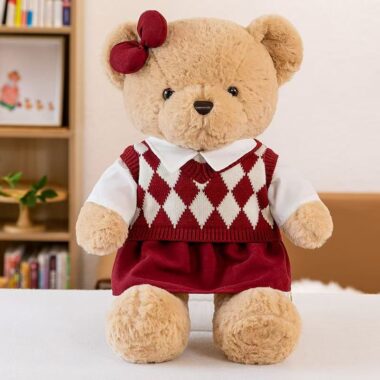 Premium plush teddy bear gift with soft luxurious fabric